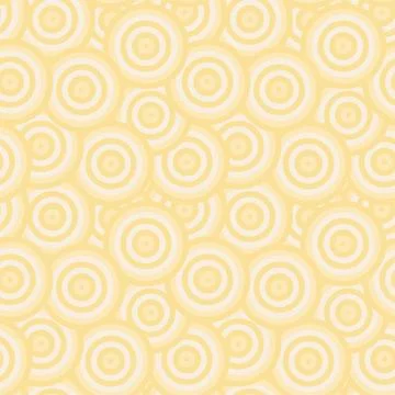 Bright orange geometric seamless pattern of circles Stock Illustration