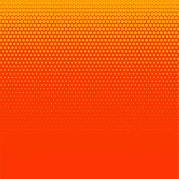 Bright orange halftone background design Stock Illustration