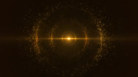 A bright, orange light effect in the center. Vídeos de archivo 309866528