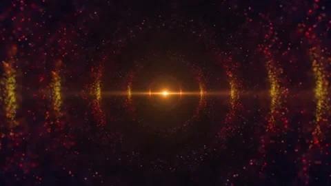 A bright, orange light effect in the center. 스톡 동영상 309866830