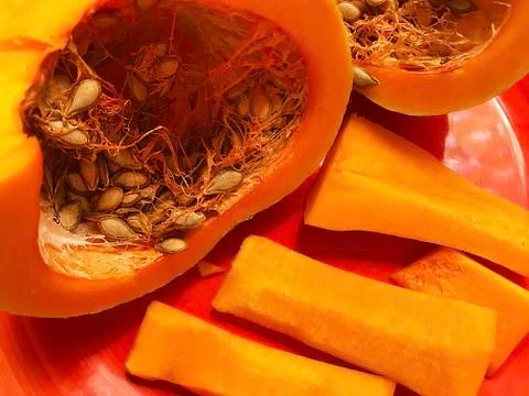 Bright orange pumpkin Stock Photos