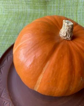 A bright orange pumpkin Stock Photos