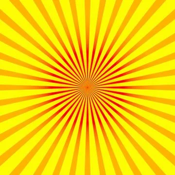 Bright orange rays background. Comics, pop art style. Vector, eps 10. Stock Illustration