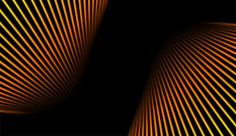 Bright orange smooth lines abstract futuristic tech background Illustrazione stock