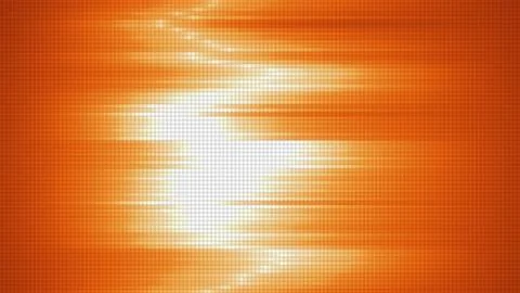 Bright orange soundwave visualizer made of vertical bars and pixel-style grid イラスト素材