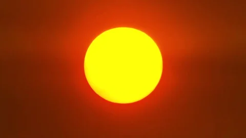 Bright orange sunset Stock-Footage 72118793