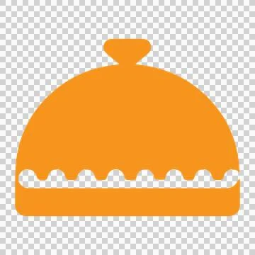 Bright orange takeout container. Stock Illustration