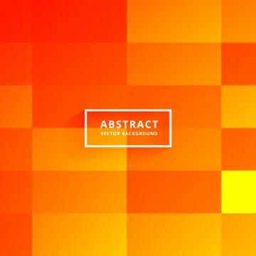 Bright orange tiles abstract background Stock Illustration