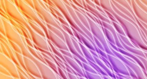 Bright orange violet glossy waves abstract elegant background イラスト素材