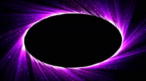 Bright Oval Light Ray Animation - Loop Purple 스톡 동영상 55868135