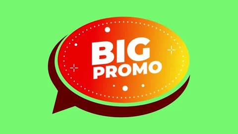 Bright Oval Shape Big Promo Animated Badge Motion Graphics Banner Stock Footage 345467089