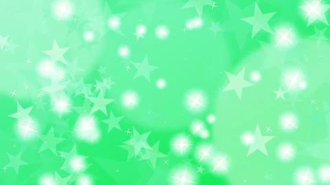Bright Overlapping Stars Sparkles Abstract Background in Emerald Green Pale.. Stock Illustration