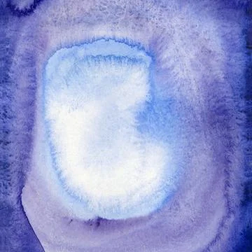 Bright painted blue and violet watercolor texture. Hand drawn background Stock Illustration