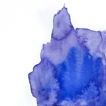 Bright painted blue and violet watercolor texture. Hand drawn background Stock Illustration