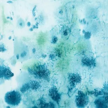 Bright painted blue and violet watercolor texture. Hand drawn background Stock Illustration