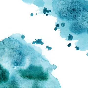 Bright painted blue and violet watercolor texture. Hand drawn background Stock Illustration