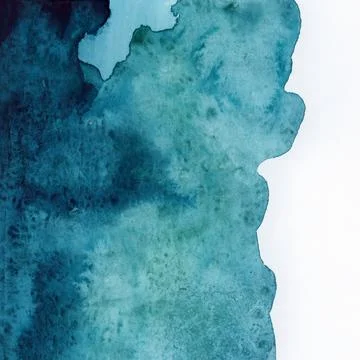 Bright painted blue and violet watercolor texture. Hand drawn background Stock Illustration
