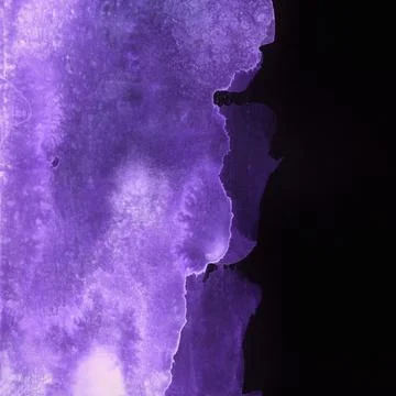 Bright painted neon blue and violet watercolor texture. Hand drawn background Stock Illustration