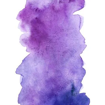 Bright painted violet and pink watercolor texture. Hand drawn background Stock Illustration