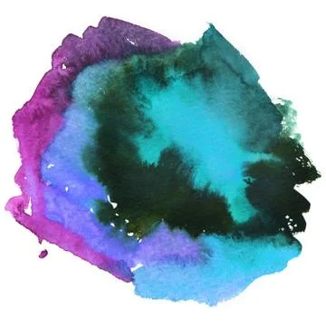 Bright painted watercolor texture. Hand drawn background with text place. Stock Illustration