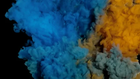 Bright paints mixture pattern Video stock 168420218