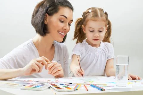 Bright paints Stock Photos