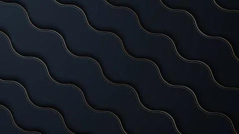 Bright paper cut background with waves layers. Stock Illustration