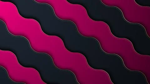 Bright paper cut background with waves layers. Stock Illustration