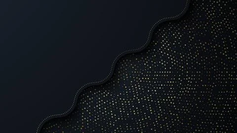 Bright paper cut background with waves layers. Stock Illustration