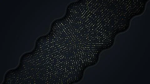 Bright paper cut background with waves layers. Stock Illustration