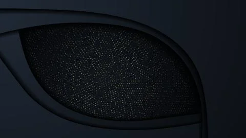 Bright paper cut background with waves layers. Stock Illustration