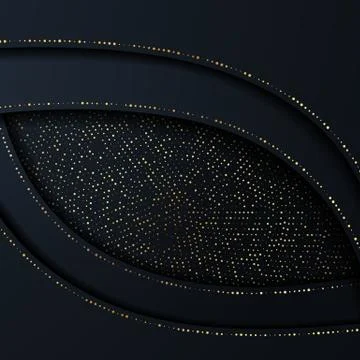 Bright paper cut background with waves layers. Stock Illustration