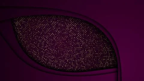 Bright paper cut background with waves layers. Stock Illustration