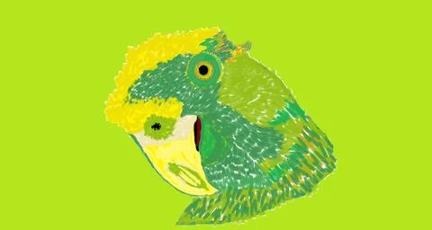 Bright parrot Stock Illustration
