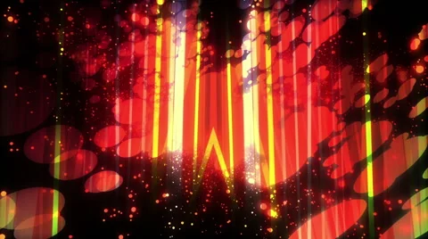 Bright Particle Light Bars And Colorful Particles Animation Loop Video stock 49121752