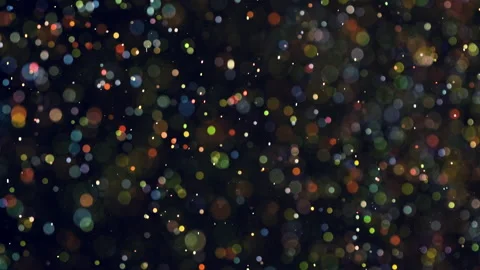 The bright particles falling on the black background. slow motion Stock-Footage 159066896