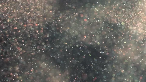 The bright particles flying on the dark background. slow motion Stock Footage 160062157