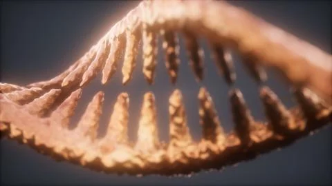 Bright particulate 3D rendered DNA 스톡 일러스트