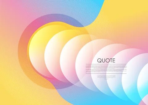 Bright pastel abstract elegant background with waves and circles イラスト素材