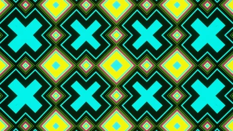 Bright pattern of abstract shapes Stock Footage 191550531