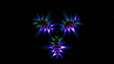 Bright pattern on a black background Stock Footage 21226789