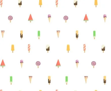 Bright pattern of the candy store Stock Illustration