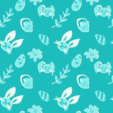 Bright pattern for easter holiday simple drawing Illustrazione stock
