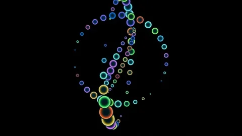 Bright Pattern Of Neon Balloons Stock Footage 288019543