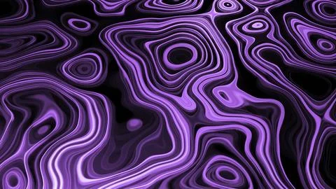 Bright pattern with oval lines in motion. Design. 3D pattern of moving fluid Stock Illustration