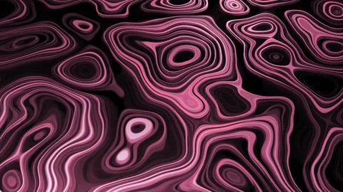 Bright pattern with oval lines in motion. Design. 3D pattern of moving fluid Stock Illustration