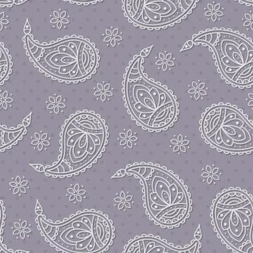 Bright pattern with paisley. Stock Illustration