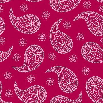 Bright pattern with paisley. Stock Illustration