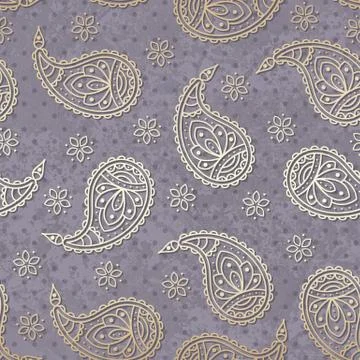 Bright pattern with paisley. Stock Illustration