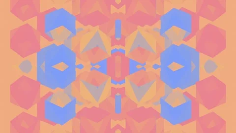 Bright pattern of squares. Generative art. 3d rendering loop animation HD Stock Footage 251518741